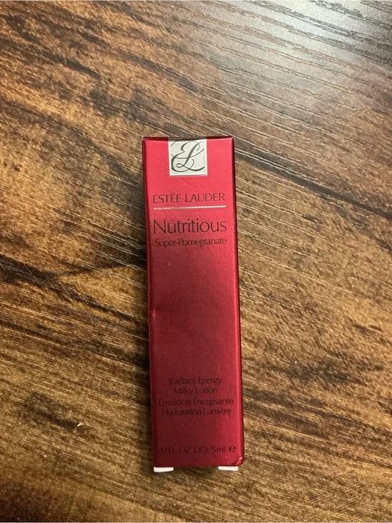 Estee Lauder Nutritious Super-Pomegranate Milky Lotion - Metallic Red Packaging