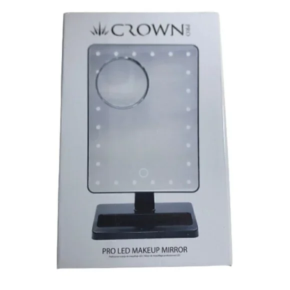 Crown Pro LED Makeup Mirror MM100 New in the Box #2499