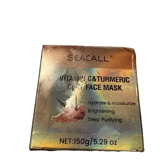 SEACALL  Vitamin C&Turmeric Clay Face Mask - NEW -‎ Sealed