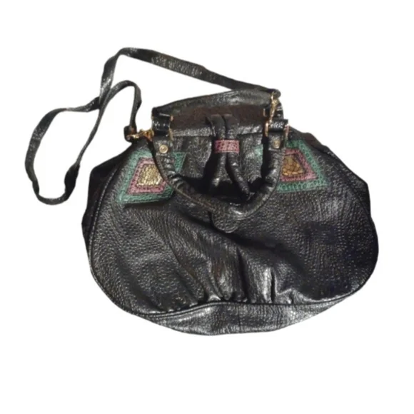 Vintage 1980s era xl hobo bag new
