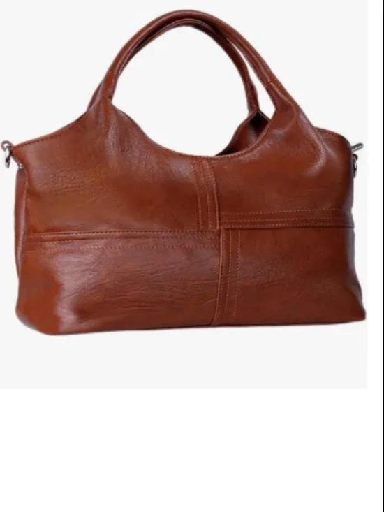 Medium Vegan Leather Purse for Women with Detachable Satchel Strap Ladies Handbg