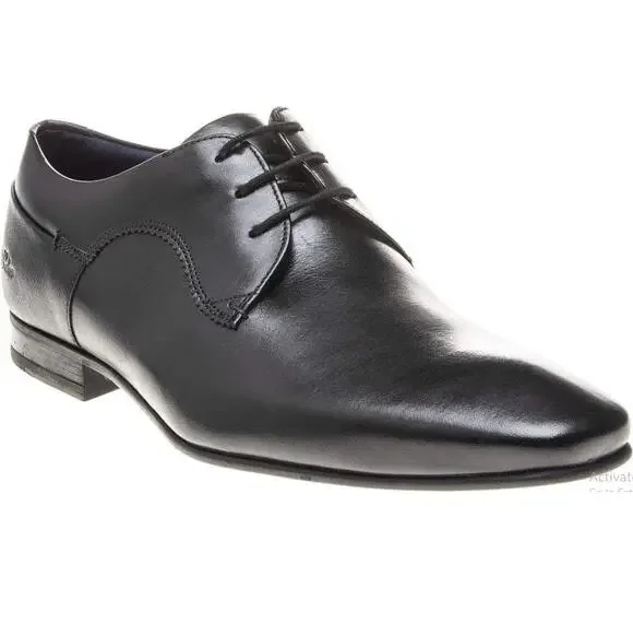 New Ted Baker Men's Black TRIFP Leather Lace Up Dress Shoes Size 13.5