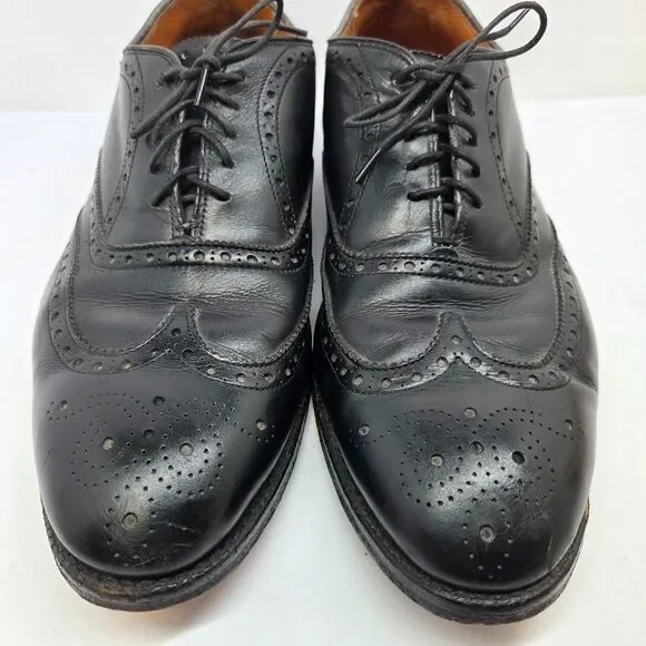 Alden 903 Hampton Mens Black Leather Wingtip Oxfords Size US 9.5 B/D