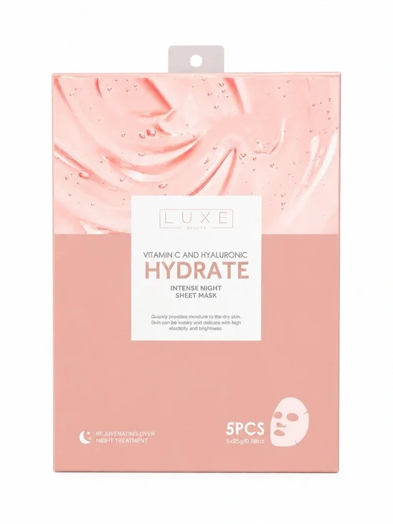 Hydrate Night Sheet Mask - Pink (5pcs)
