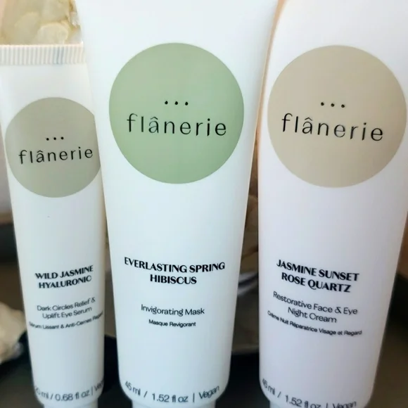 NWT flânerie Rest & Rebalance Set Skincare Mask Cream Hyaluronic Trio