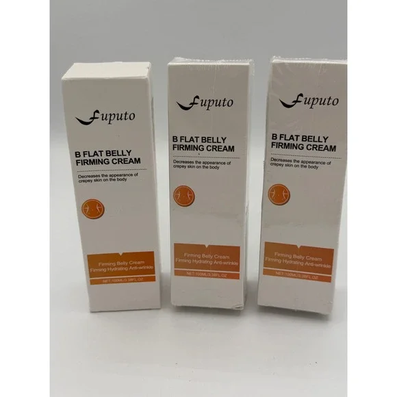 Lot of 3 Fuputo B Flat Belly Firming Cream 100ml Each‎ Anti-Wrinkle Hydrating