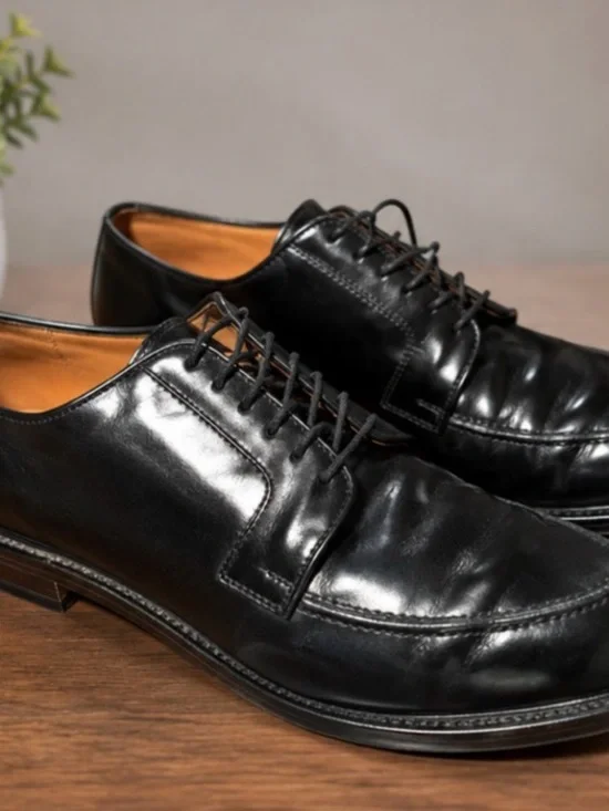 Allen Edmonds Black Leather Derby Dress Shoes