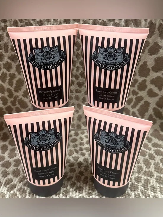 Lot of 4 Juicy Couture Royal Body Crème Moisturizers~~4.2oz Each~New!
