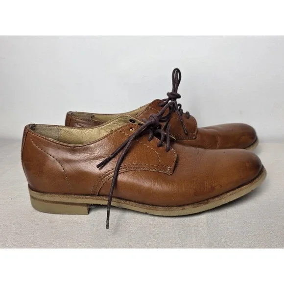 Frye Paul Oxford Saddle Leather Shoes Mens 8B Brown Dress Shoes