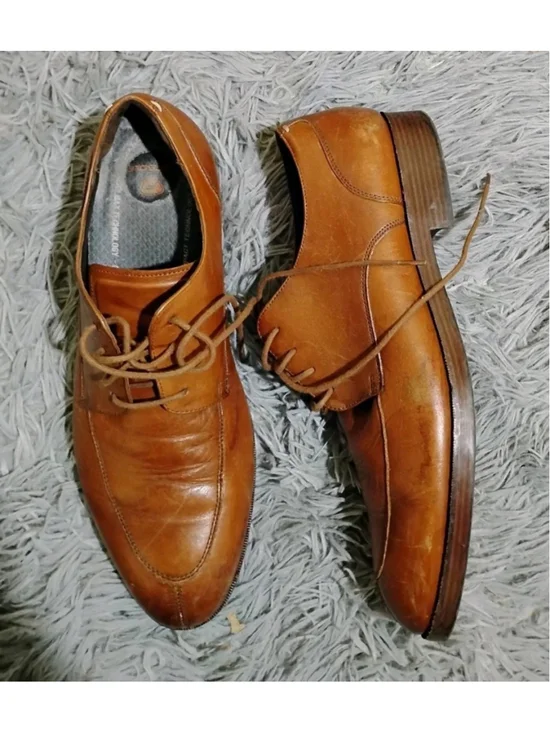 Cole Haan C24157 Grand OS Light Men’s Sze 10.5 Brown Leather Split Oxford Shoes