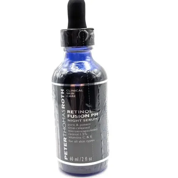 PETER THOMAS ROTH Retinol Fusion PM Night Serum 2oz 60ml Vitamin C E NEW