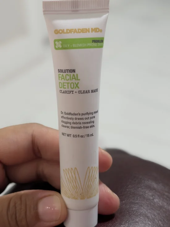 Goldfaden MD Facial Detox Clarify + Clear Mask — White/Green