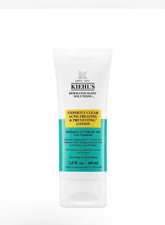 Brand new $39 2 FL  OZ Kiehl's Expertly Clear Acne-Treating & Preventing lotion