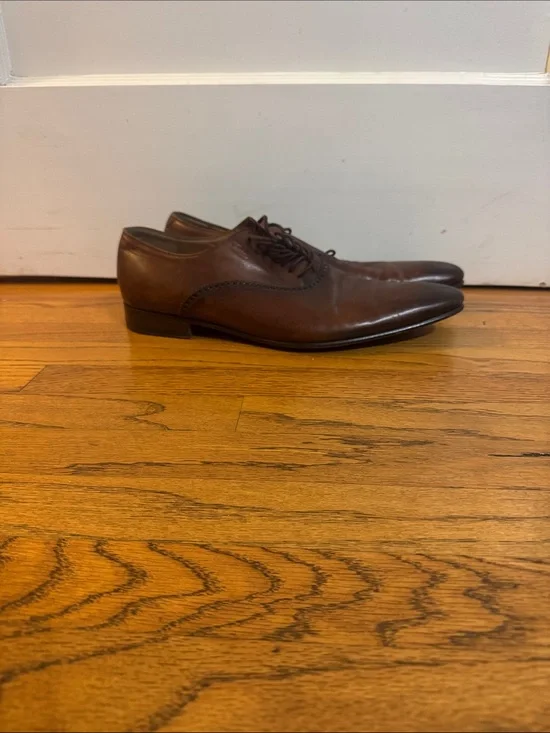 Gucci Brown Leather Oxford Dress Shoes