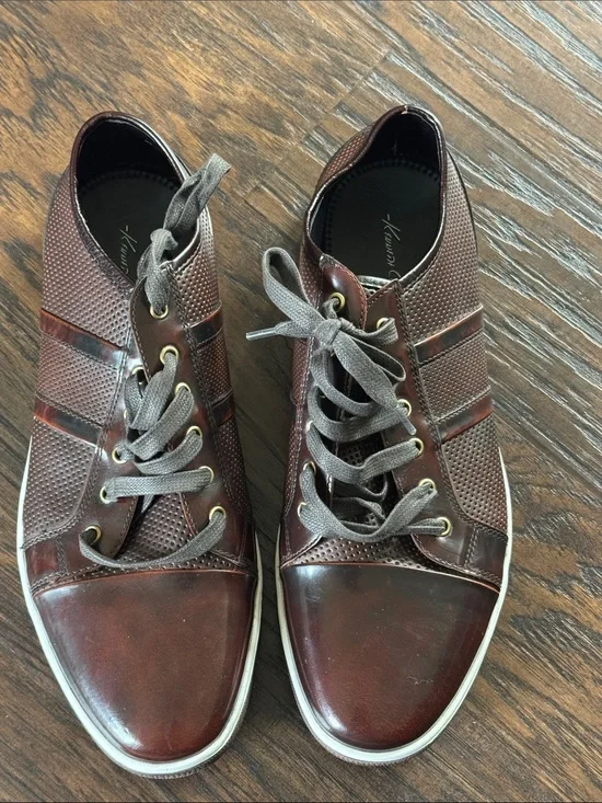 Kenneth Cole Men's Brown Leather Lace-Up Oxfords