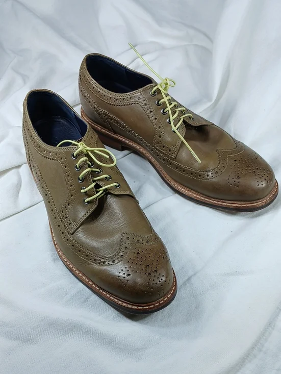 Cole Haan Men’s Wingtip Derby Oxfords in Taupe
