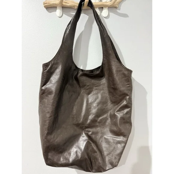 Bretelle Shopping Bag Brown Hobo Boho Shoulder Bag  M0851 J‎