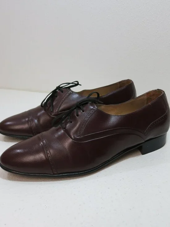 Mario De Gerard Oil Tanned Leather Oxfords Dress Shoes Men's Formal Footwear 9.5