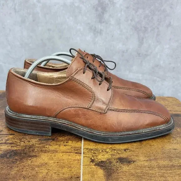 London Underground‎ Oxford Shoes Mens 10.5 M Brown Leather Square Toe Peyton