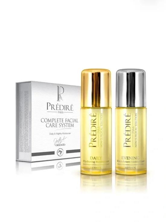 Prédiré Paris Daily & Evening Hydrating Moisturizer Set - Gold & Silver
