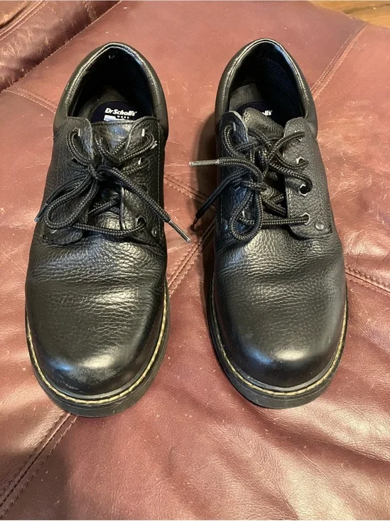 Dr Scholls Men’s 10M Black Harrington Work Shoe with Massaging Gel heel