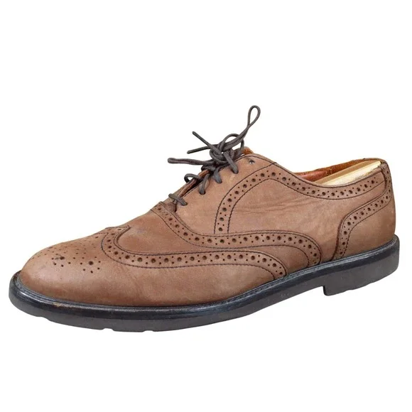 Bostonian Elements‎ Men Casual Wingtip Oxford Size 9 Work Office Brown Leather
