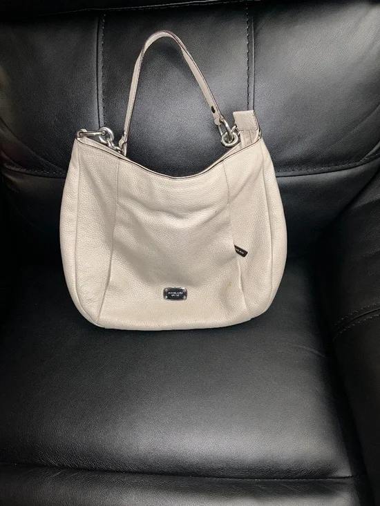 Beige large MK purse