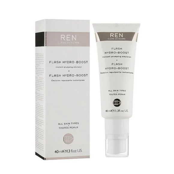 REN Flash Hydro-Boost Instant Plumping Emulsion 1.3oz 100% Natural Vegan