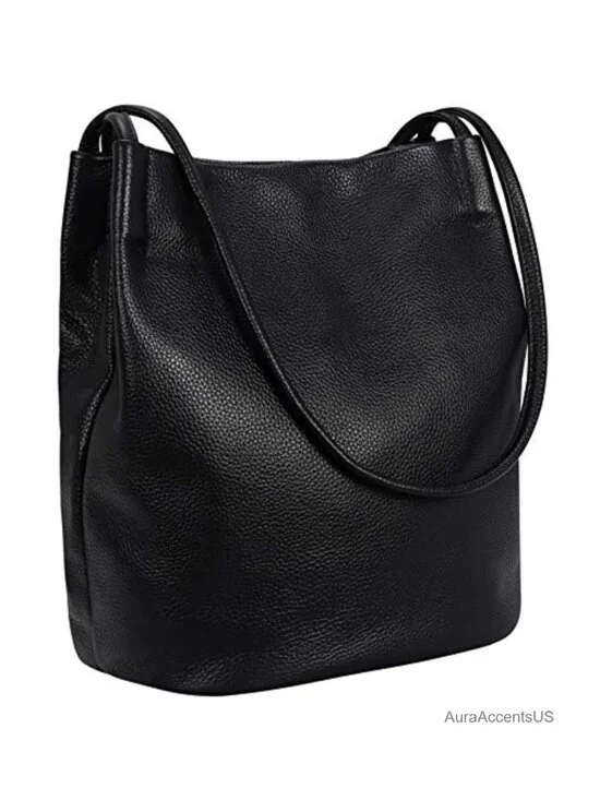 Genuine Leather Hobo Shoulder Bag Large Tote Work Purse