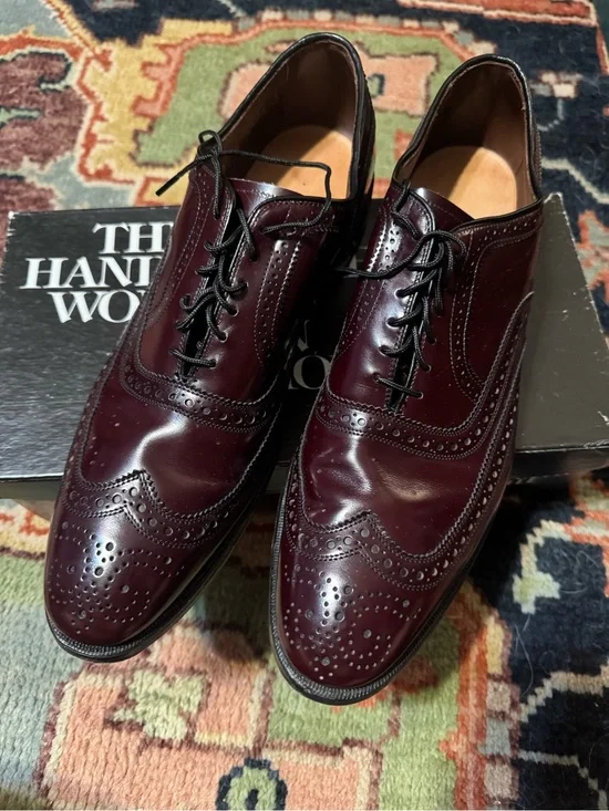 Allen Edmonds Burgundy Wingtip Oxfords