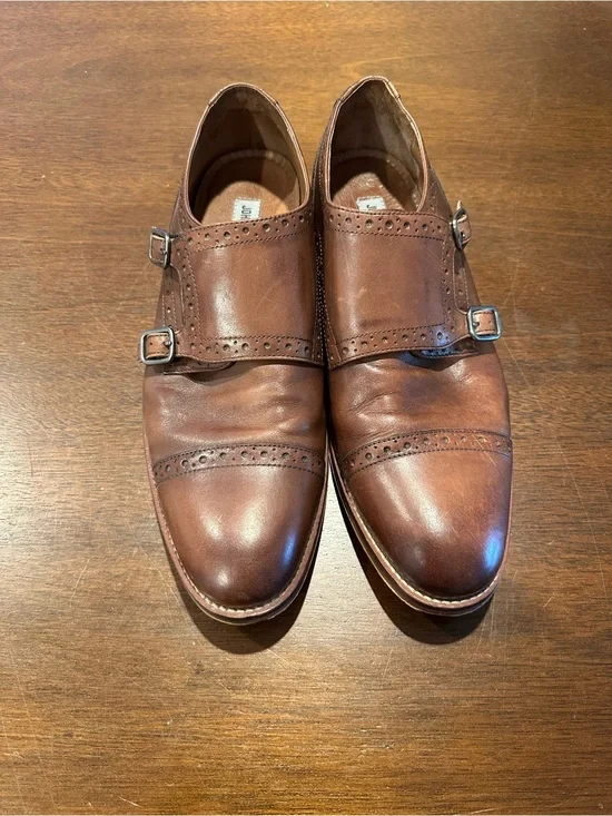 johnston and murphy mens shoes size 10 brown  A6:1336