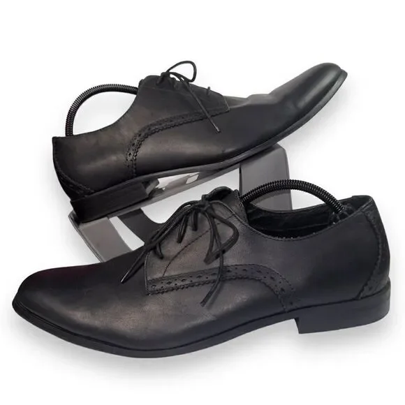 Penguin by Munsingwear Blucher Oxfords‎ Black Leather PBLU201-1 Men's 13