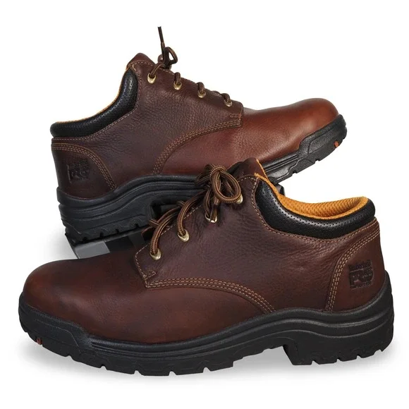 Timberland PRO Titan Casual Leather Work Oxfords Mens 14W Brown A78159 PRO277