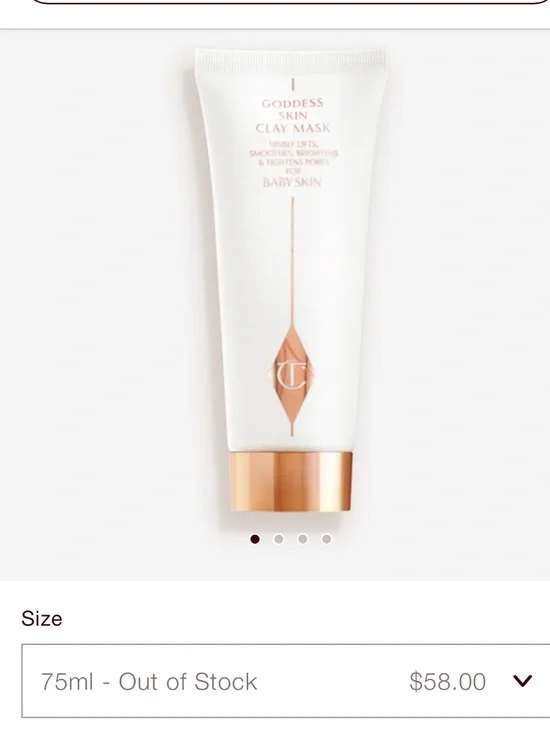 Charlotte Tilbury Goddess Skin Clay Mask - NIB