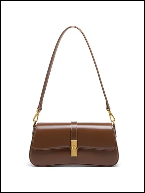 Genuine Leather Hobo Shoulder Bag Evening Bag Clutch Underarm Bag