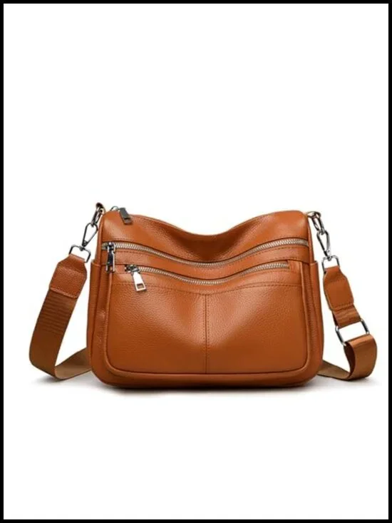 Genuine Leather Hobo Bag Large Crossbody Purse Shoulder Bag Trendy