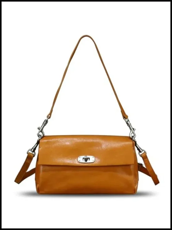 Genuine Leather Hobo Crossbody Bag Satchel Handbag