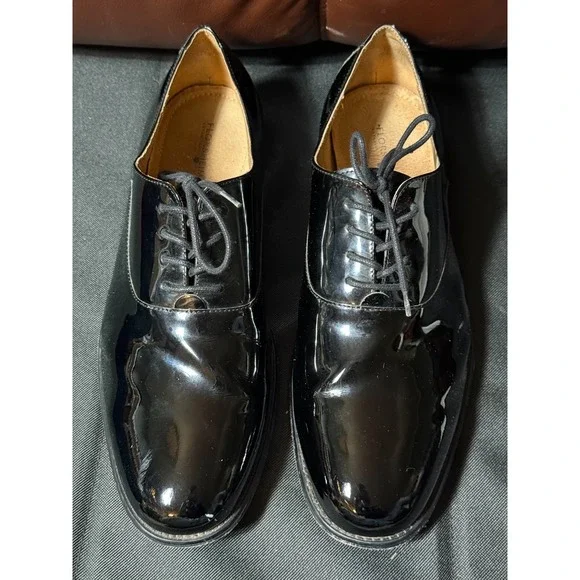 Florsheim Patent Leather Tuxedo Dress Shoes Mens‎ 13 3E Black Formal Oxford