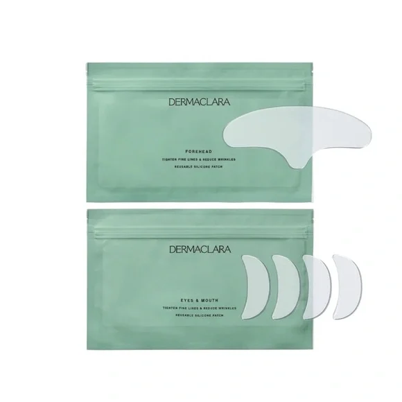 NEW‎ Dermaclara All About Face Forehead Eyes Mouth Patches