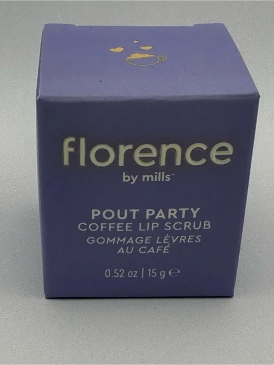 Florence by Mills Pout Party Coffee Lip Scrub - Purple
