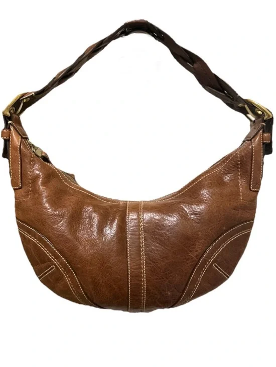 Coach Brown Leather Hobo Shoulder Bag