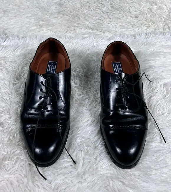 Bostonian Classics Hamilton 26441 Mens 9.5W Oxford Dress Shoes Black USA made