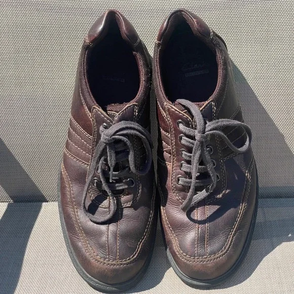 Clarks Collection Mens Brown Leather Lace Up Oxford Shoes 11M 26103266