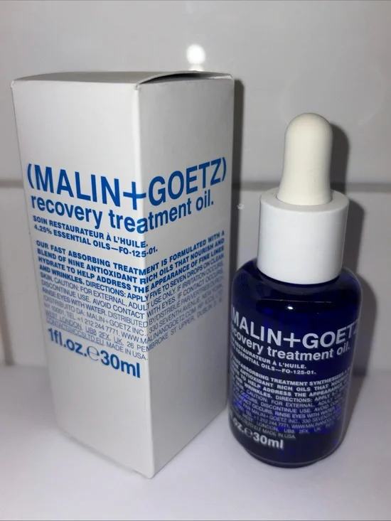 MALIN+GOETZ Recovery Treatment Oil - Blue & White Dropper Bottle