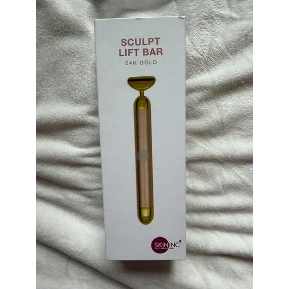 Skin Inc Supplement Bar Sculpt Lift Bar 24K Gold Facial Massager Sonic Vibrating