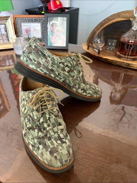 Cole Haan Lunargrand Long Wingtip Derby / Oxford Digital Camo