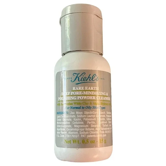 Kiehl's Rare Earth Pore Minimizing Polishing Powder Cleanser 0.5oz Travel New