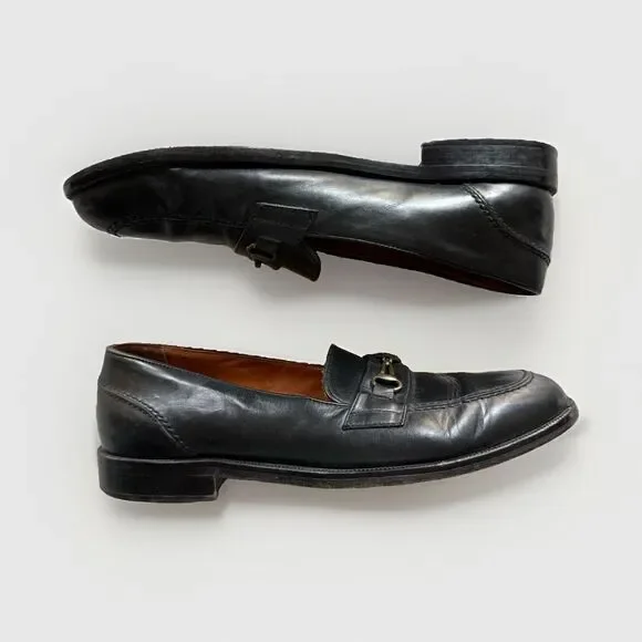 Bostonian Florentine Black Leather Horsebit Loafer Madein Italy Men’s 9.5M 24411