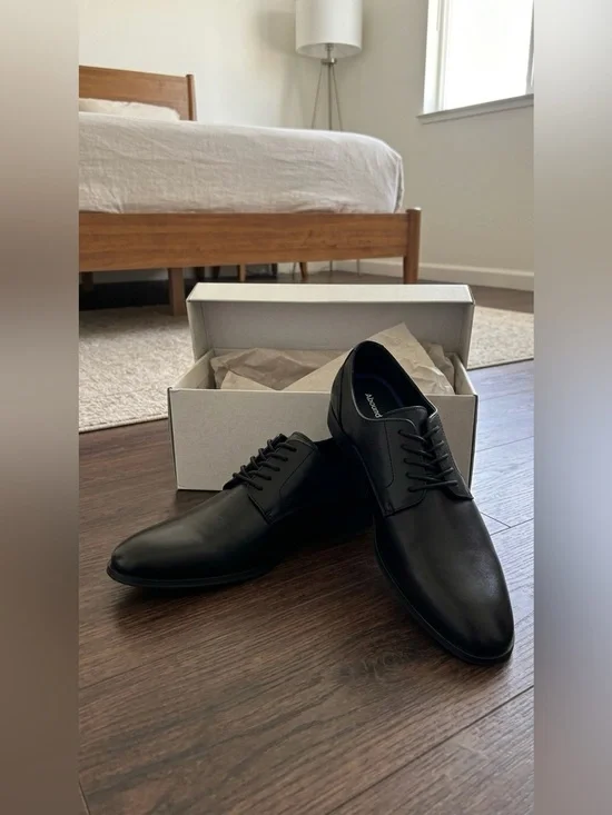 NWT Nordstrom Abound Cameron Plain Toe Derby Dress Shoe Black Men's Size 9