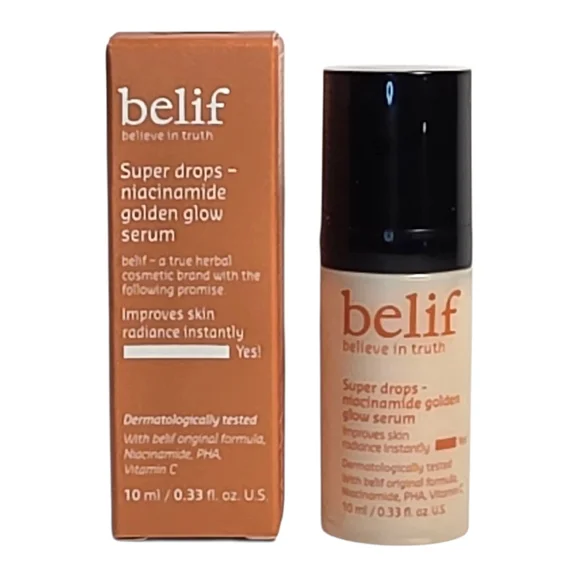 Belif Skincare Super Drops Niacinamide & Vitamin C Golden Glow Serum Travel Size